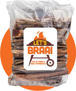 BBQ with wood, Lets braai bag of wood to barbecue
