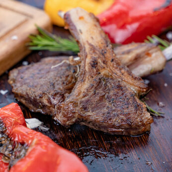 Braai meat with vegitables tjoppie