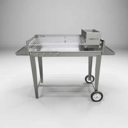 900mm Mobile Braai & Wood Fire BBQ (Stainless Steel)