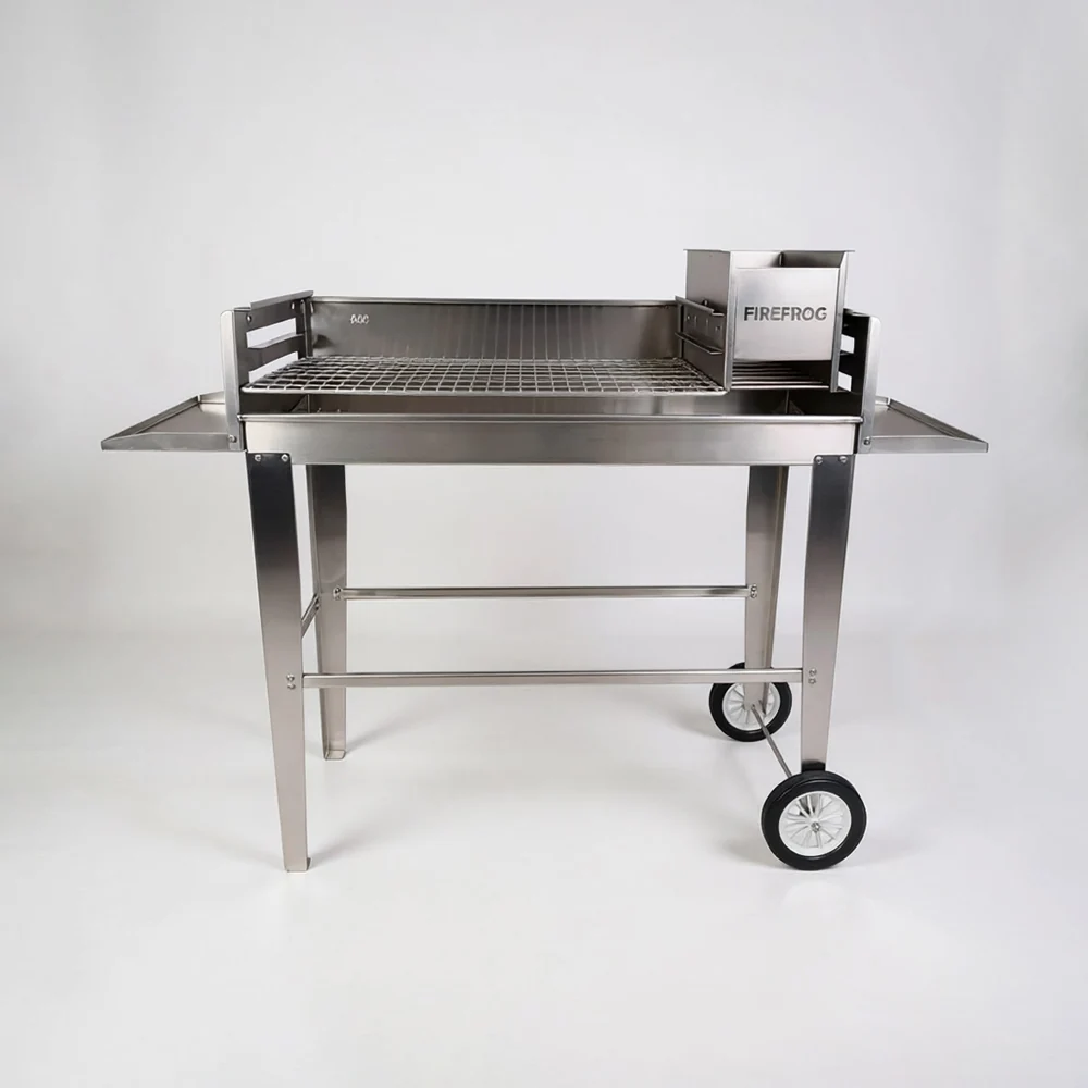 900mm Mobile Braai & Wood Fire BBQ (Stainless Steel)