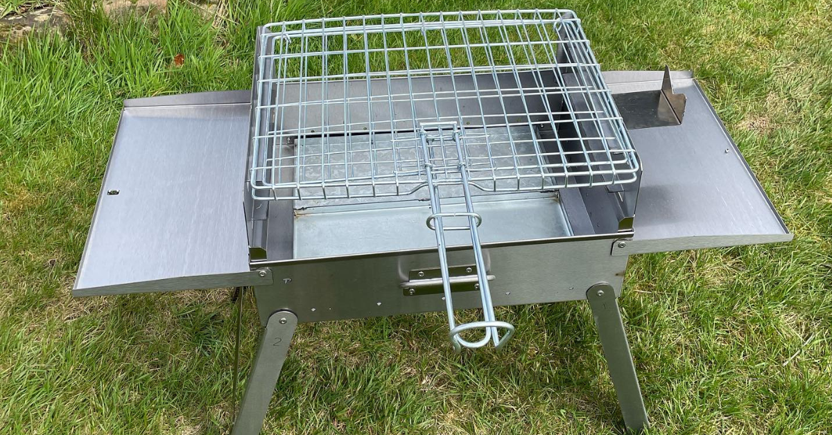 LET'S BRAAI Stainless steel camping braai