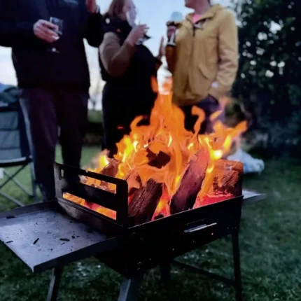 Portable Camping BBQ Braai with cover case (Stainless Steel)