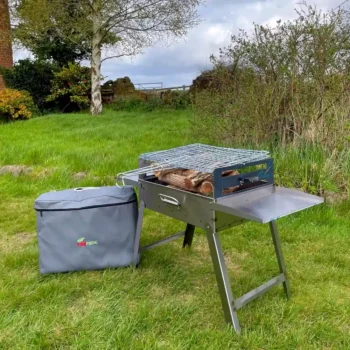 Portable Camping Braai Stainless Steel BBQ Cover Case
