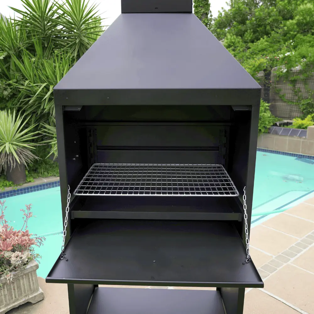800 Free Standing Braai Mild Steel Wood Fire and Charcoal BBQ