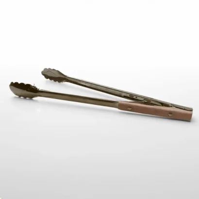 Stainless Steel Braai BBQ tong - wooden handle