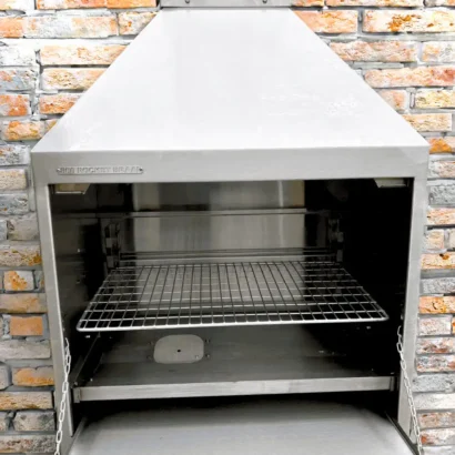 800 FREE STANDING BRAAI ROCKET STOVE - Stainless Steel