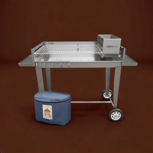 900mm Mobile Braai & Wood Fire BBQ (Stainless Steel) 900mm Mobile Braai & Wood Fire BBQ (Stainless Steel)